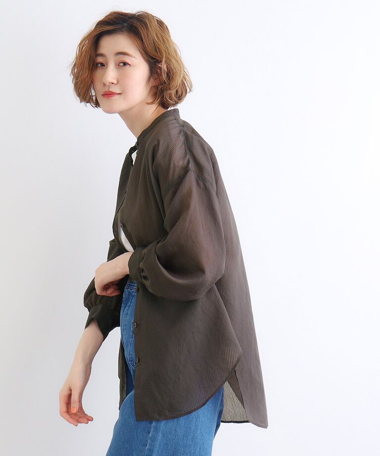 grove「ストライプシアーシャツ×ロゴTシャツSET」|その他|