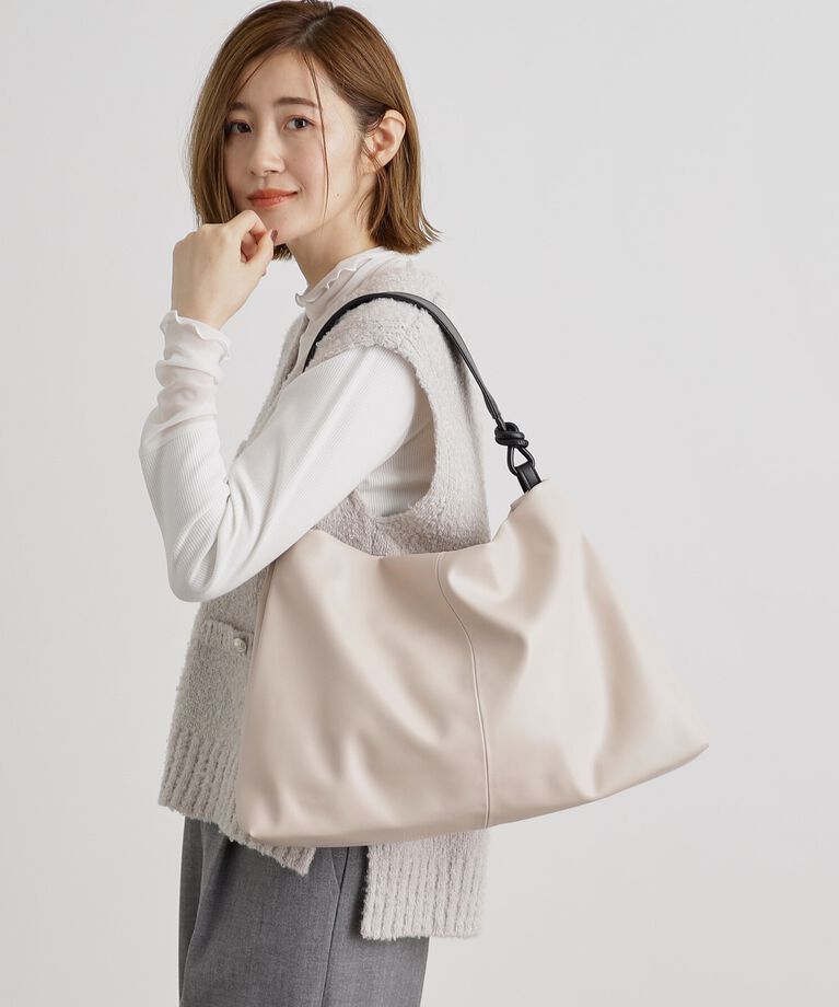 grove「ロープハンドルワンショルダー」|トートバッグ|ライトベージュ(55