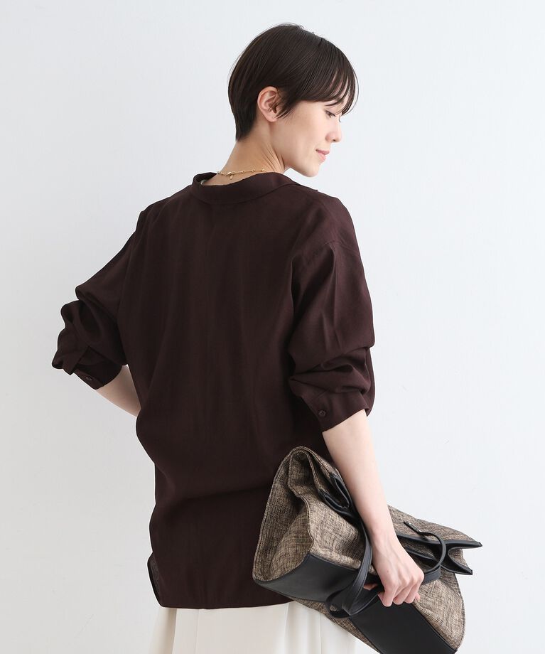 INDIVI「【洗える】大人シアーオーバーシャツ」|シャツ・ブラウス|