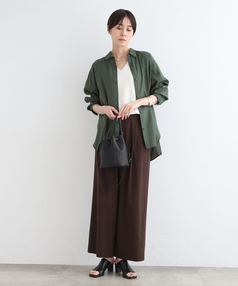 INDIVI「【洗える】大人シアーオーバーシャツ」|シャツ・ブラウス|