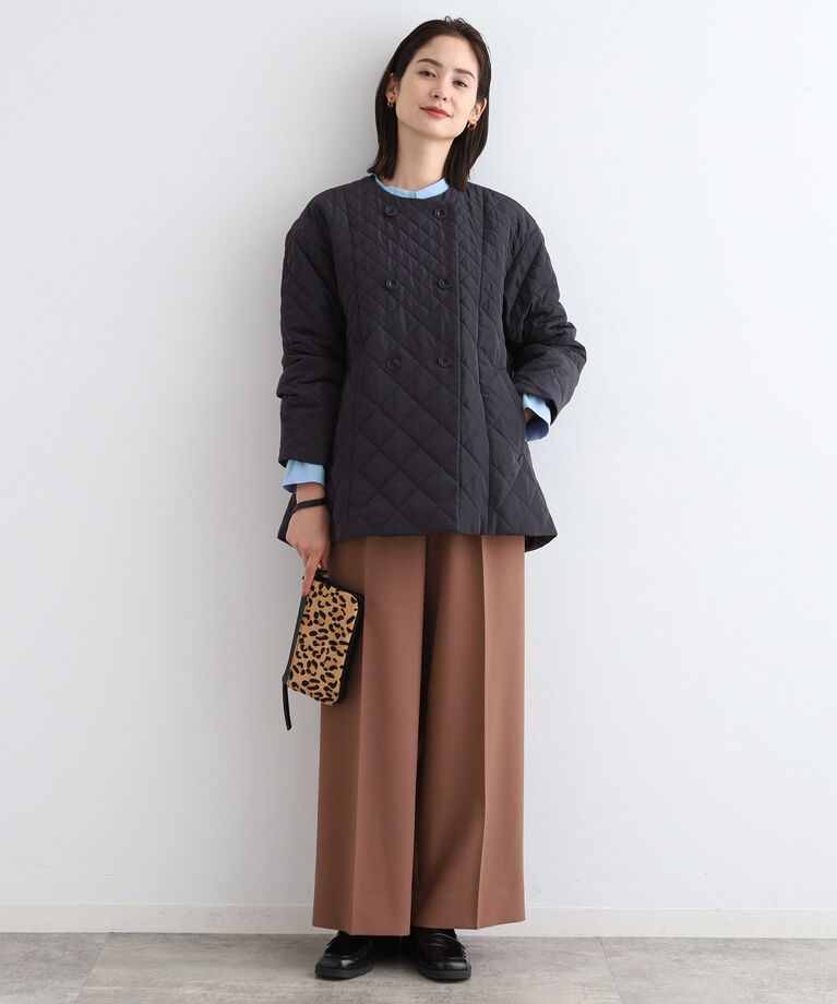 INDIVI「【撥水】グラデーションキルト トッパーコート」|ダウン|
