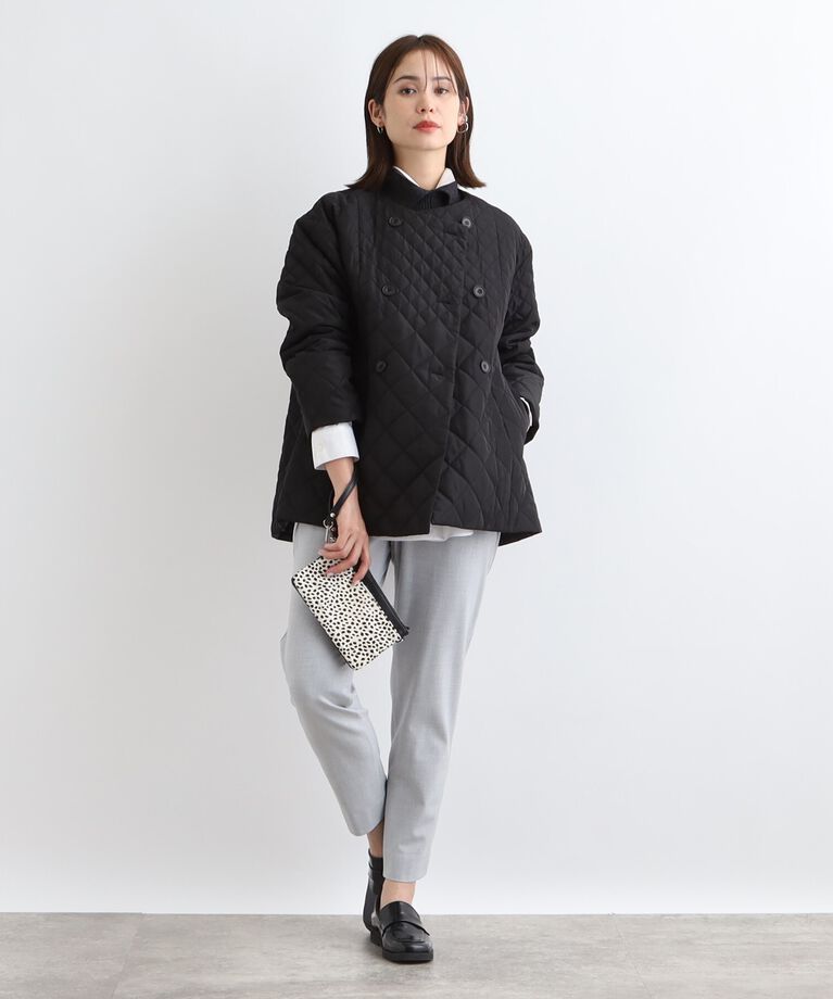 INDIVI「【撥水】グラデーションキルト トッパーコート」|ダウン|
