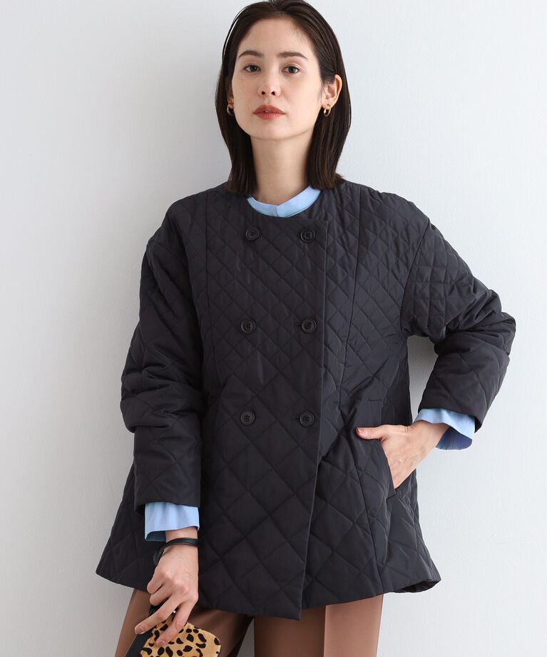 INDIVI「【撥水】グラデーションキルト トッパーコート」|ダウン|ﾈｲﾋﾞｰ(094)
