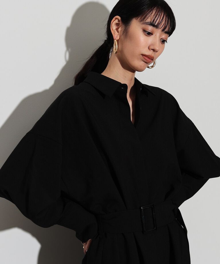 GALLEST「ベルテッドフォルムシャツワンピース」|ワンピース|