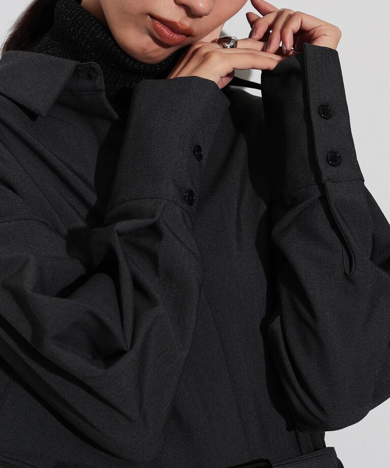 GALLEST「ベルテッドフォルムシャツワンピース」|ワンピース|
