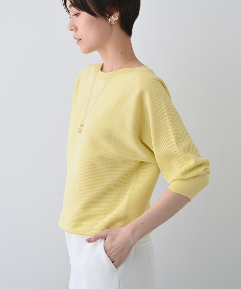 INDIVI「春SALE！【洗える／無縫製】美シルエット ドルマンスリーブニット」|ニット・セーター|