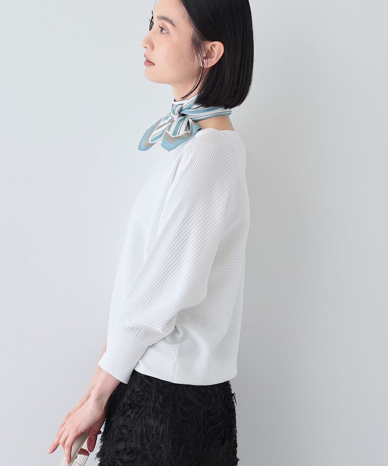 INDIVI「春SALE！【洗える／無縫製】美シルエット ドルマンスリーブニット」|ニット・セーター|