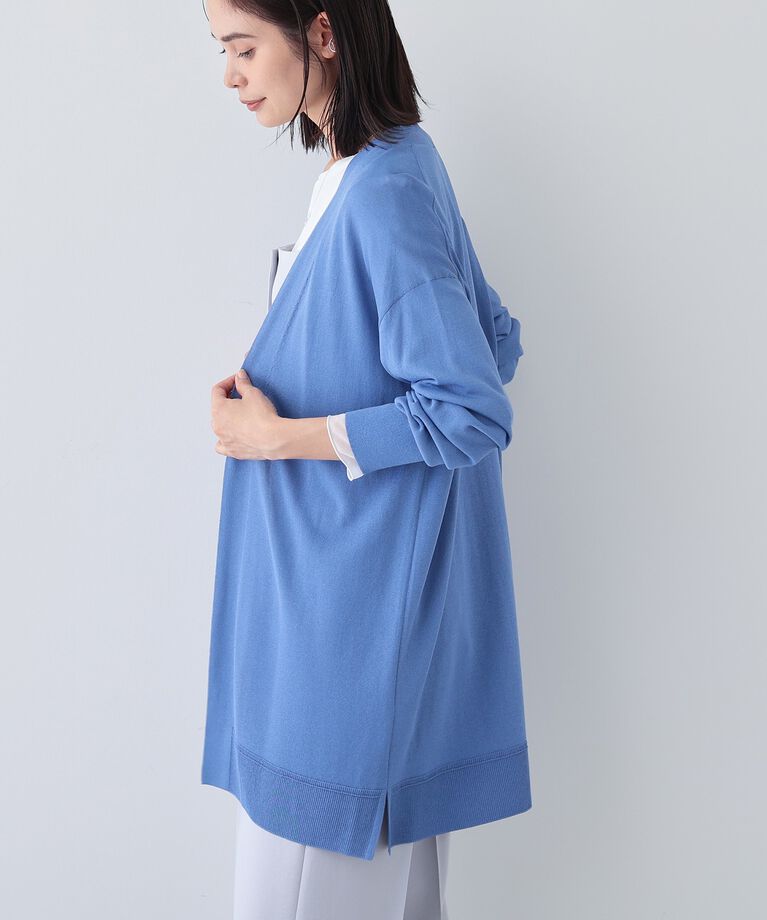 INDIVI「春SALE！【洗える／肌触り◎】ミニマムデザイン ニットカーディガン」|カーディガン|