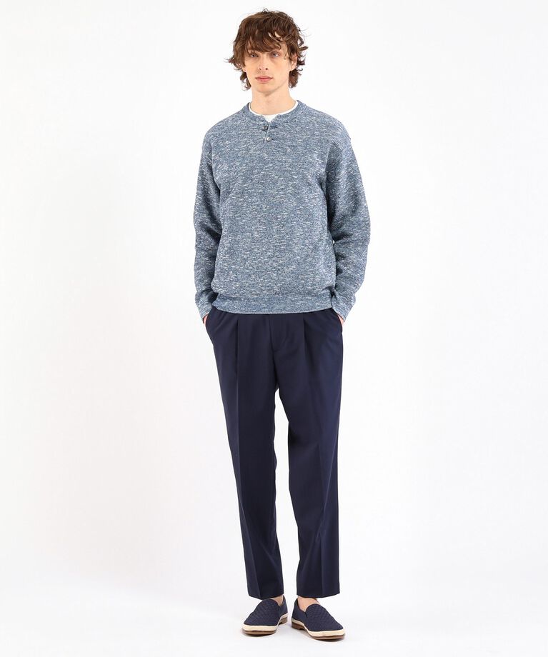 TAKEO KIKUCHI「【THE FLAGSHIP】ヘンリーネック 徳島ニット」|ニット・セーター|