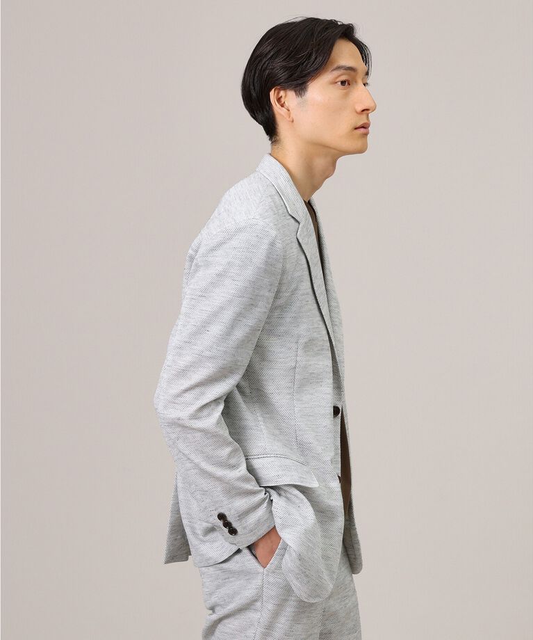 TAKEO KIKUCHI「【尾州織】リネンブレンド メッシュ ジャケット」|テーラードジャケット|