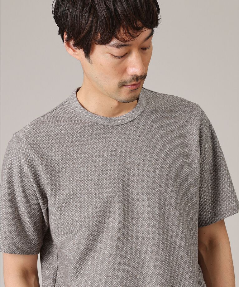 TAKEO KIKUCHI「【尾州織/Made in JAPAN】メランジ Tシャツ」|Tシャツ・カットソー|