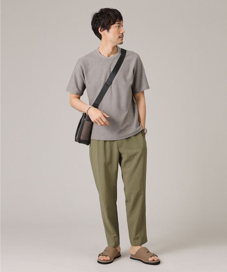 TAKEO KIKUCHI「【尾州織/Made in JAPAN】メランジ Tシャツ」|Tシャツ・カットソー|