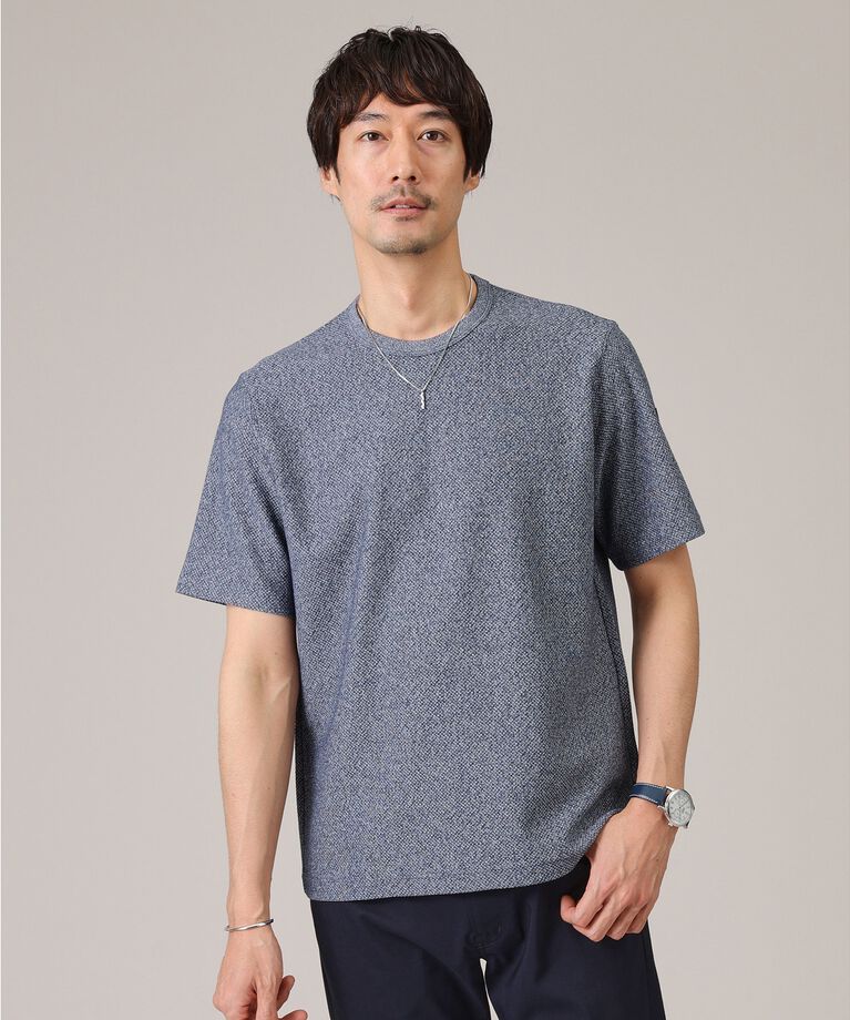 TAKEO KIKUCHI「【尾州織/Made in JAPAN】メランジ Tシャツ」|Tシャツ・カットソー|