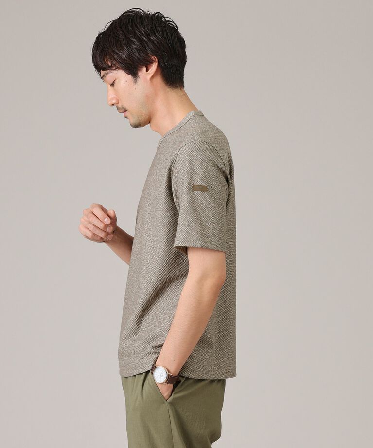 TAKEO KIKUCHI「【尾州織/Made in JAPAN】メランジ Tシャツ」|Tシャツ・カットソー|