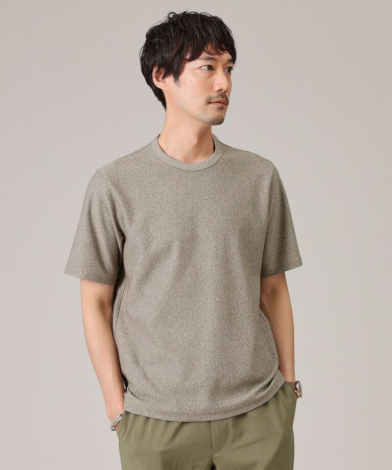 TAKEO KIKUCHI「【尾州織/Made in JAPAN】メランジ Tシャツ」|Tシャツ・カットソー|トープ(054)