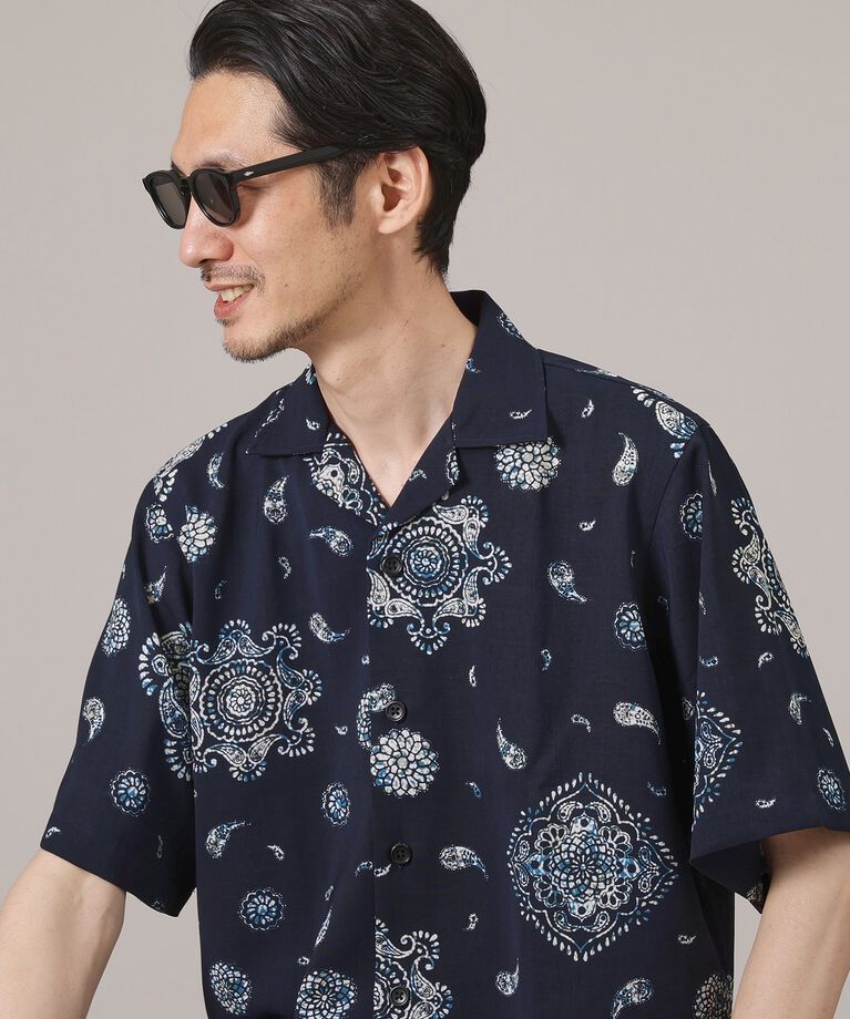 TAKEO KIKUCHI「【ペイズリー紋】オープンカラーシャツ」|シャツ・ブラウス|