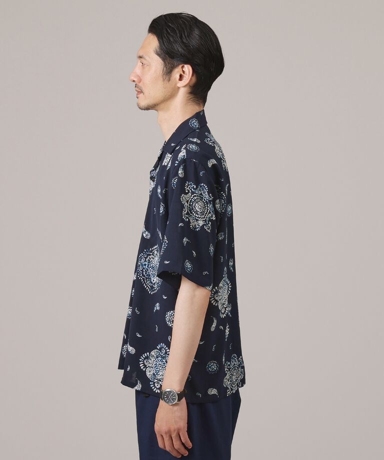 TAKEO KIKUCHI「【ペイズリー紋】オープンカラーシャツ」|シャツ・ブラウス|