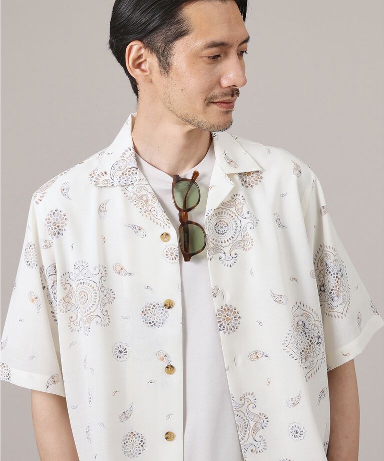 TAKEO KIKUCHI「【ペイズリー紋】オープンカラーシャツ」|シャツ・ブラウス|