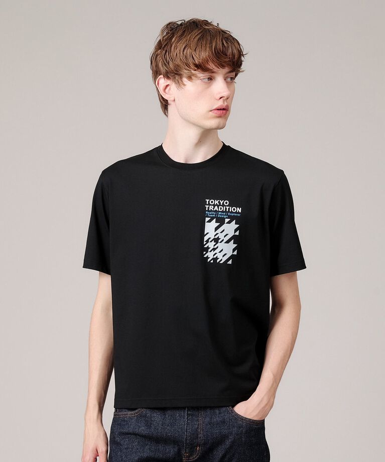 TAKEO KIKUCHI「プリント Tシャツ」|Tシャツ・カットソー|ﾌﾞﾗｯｸ(019)