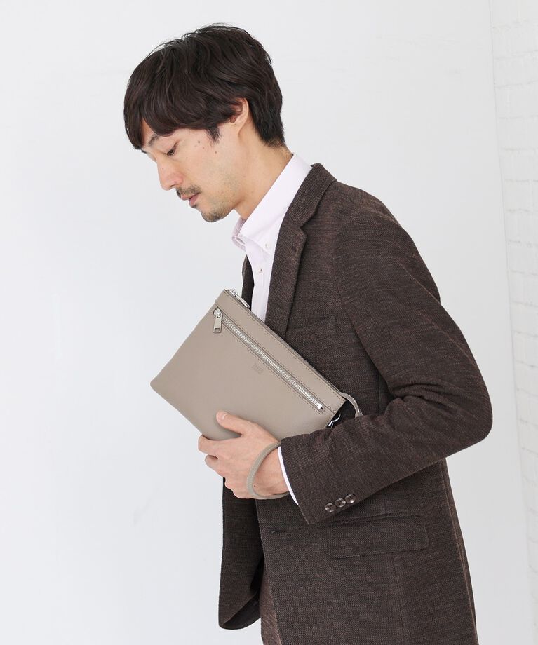 TAKEO KIKUCHI「【2WAY】レザー クラッチバッグ」|クラッチバッグ|