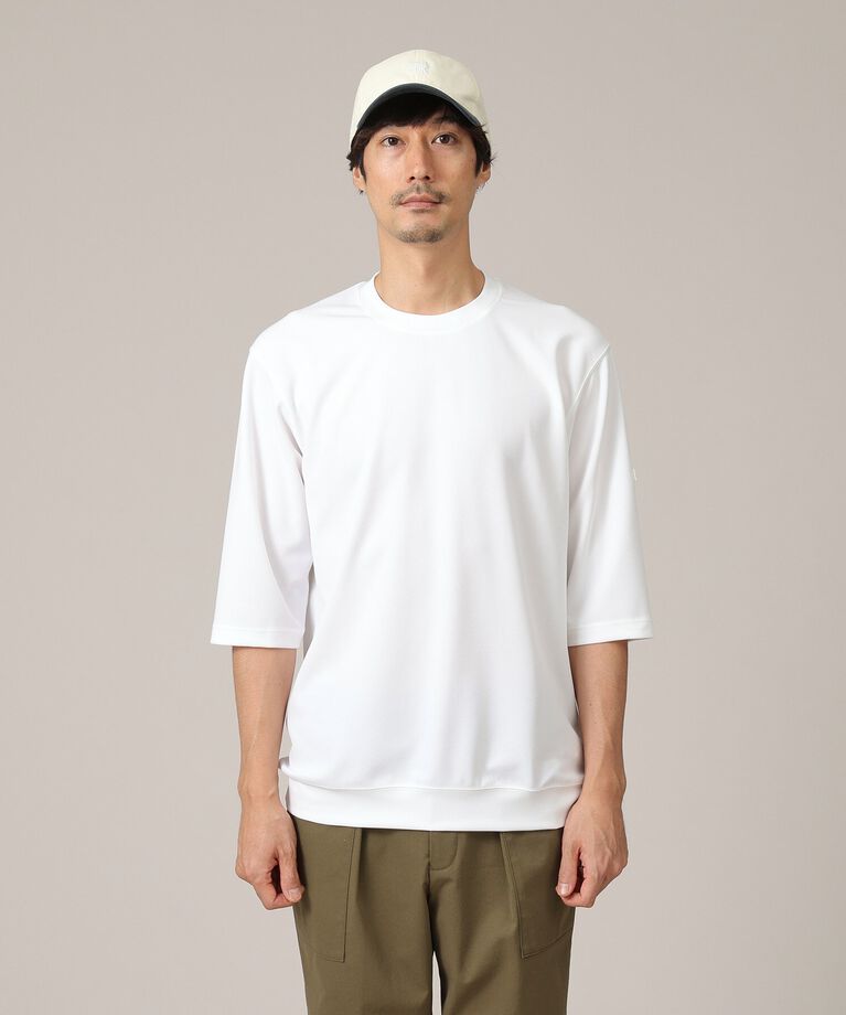 TAKEO KIKUCHI「【接触冷感/Made in JAPAN】七分袖 梨地カットソー」|Tシャツ・カットソー|