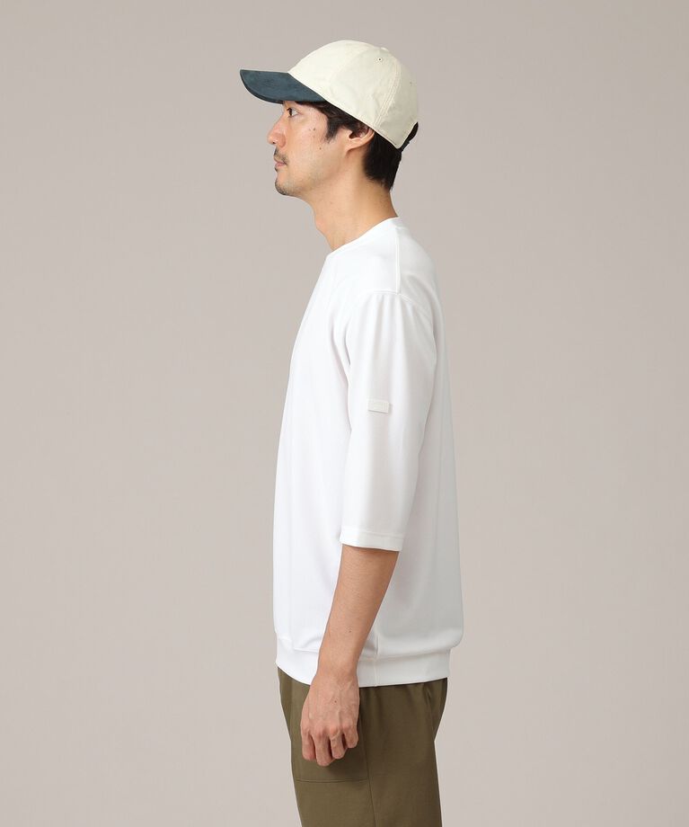 TAKEO KIKUCHI「【接触冷感/Made in JAPAN】七分袖 梨地カットソー」|Tシャツ・カットソー|