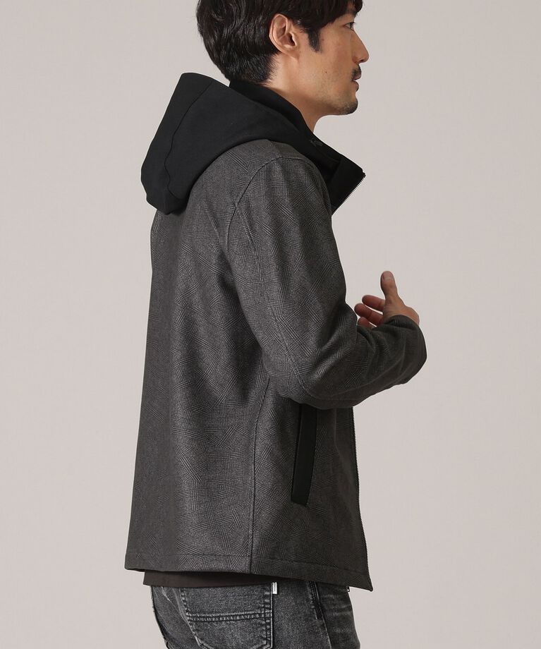 TAKEO KIKUCHI「【DOWN FABRIC】ダウンファブリック　フード ZIP UP　ブルゾン」|ブルゾン・スタジャン|