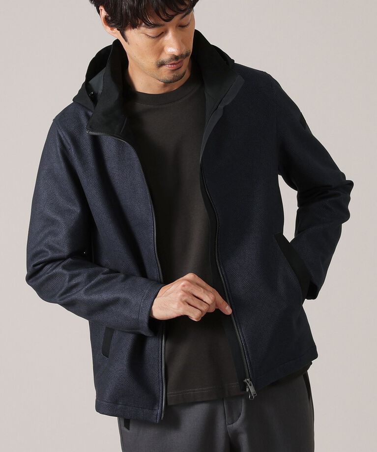 TAKEO KIKUCHI「【DOWN FABRIC】ダウンファブリック　フード ZIP UP　ブルゾン」|ブルゾン・スタジャン|ﾈｲﾋﾞｰ(494)