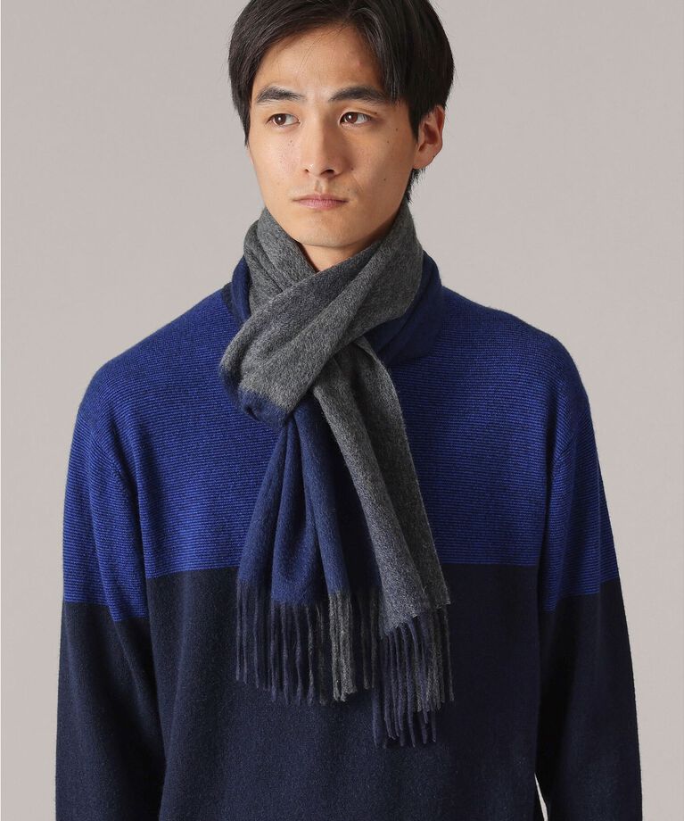 TAKEO KIKUCHI「【洗えるカシミヤ】4面パネル マフラー」|ストール|