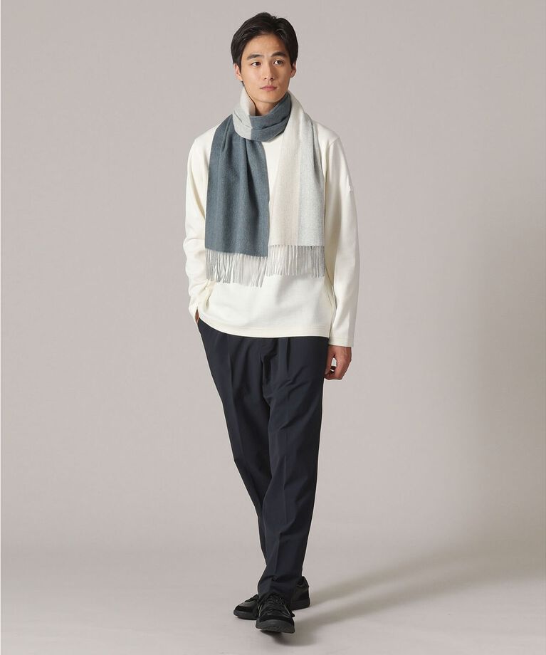 TAKEO KIKUCHI「【洗えるカシミヤ】4面パネル マフラー」|ストール|