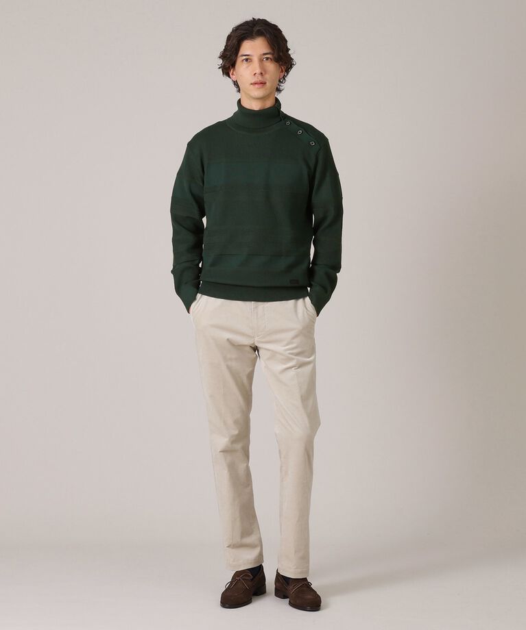 TAKEO KIKUCHI「【Made in JAPAN】ボタン タートルネック ニット」|ニット・セーター|