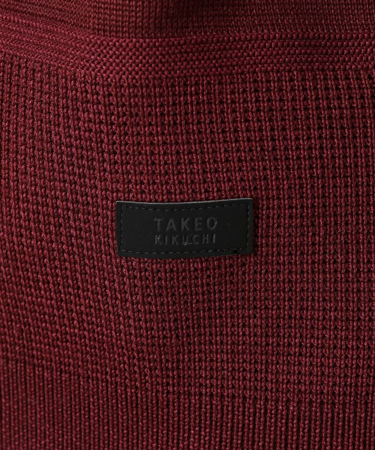 TAKEO KIKUCHI「【Made in JAPAN】編地切替 プルオーバーニット」|ニット・セーター|