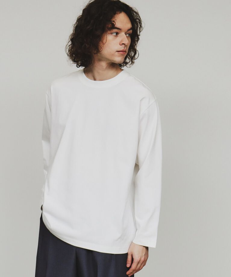 tk.TAKEO KIKUCHI「【接触冷感/UVカット】ソロナロングスリーブTシャツ」|Tシャツ・カットソー|ホワイト(001)
