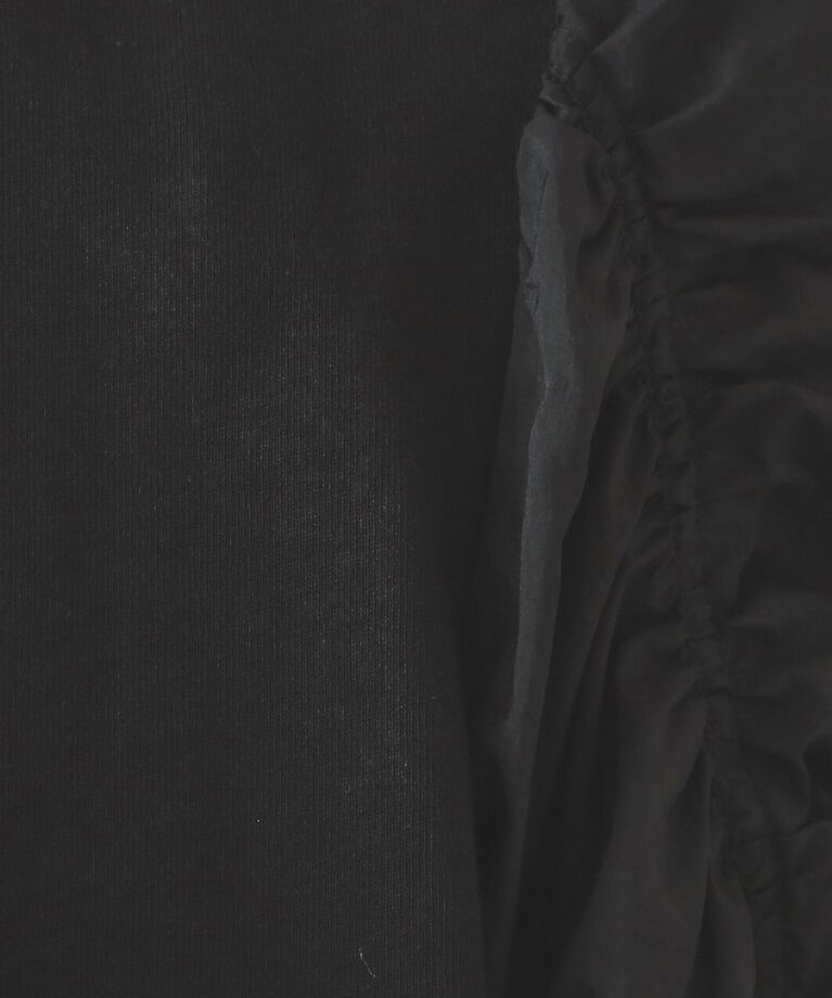 OPAQUE.CLIP「シアーシャーリングスリーブ ドッキングカットソー【洗濯機洗い可】」|Tシャツ・カットソー|