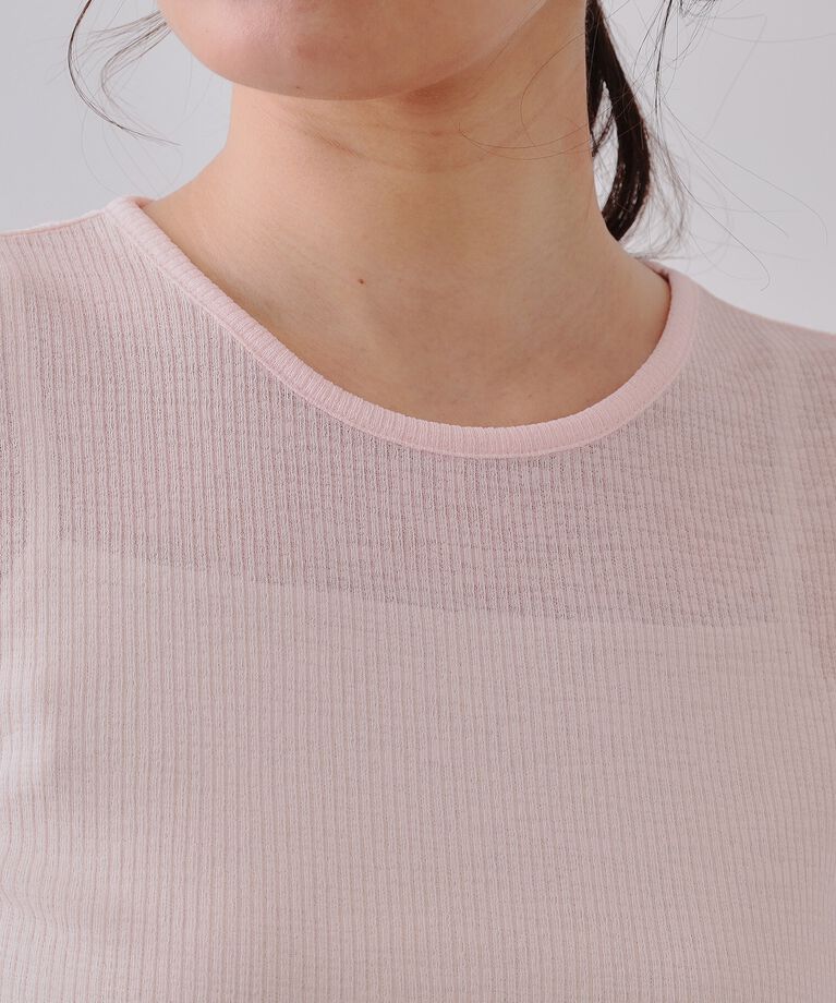 OPAQUE.CLIP「シアーリブカットソー【洗濯機洗い可】」|Tシャツ・カットソー|