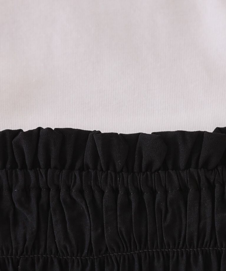 OPAQUE.CLIP「《ツインセット》シャーリングビスチェ×ロングTシャツ【洗濯機洗い可】」|その他|