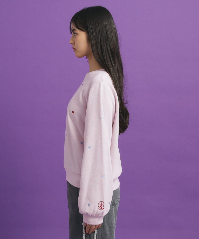 PINK-latte「総 刺繍ラメ裏毛トップス」|その他|