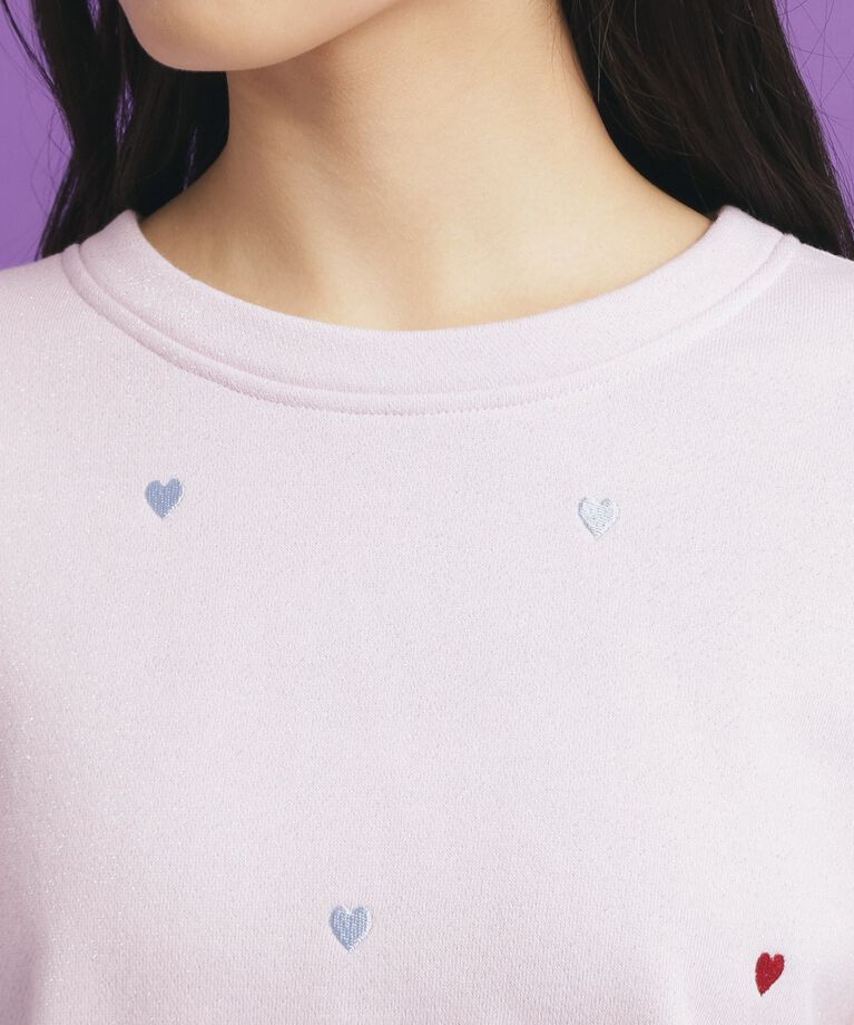PINK-latte「総 刺繍ラメ裏毛トップス」|その他|