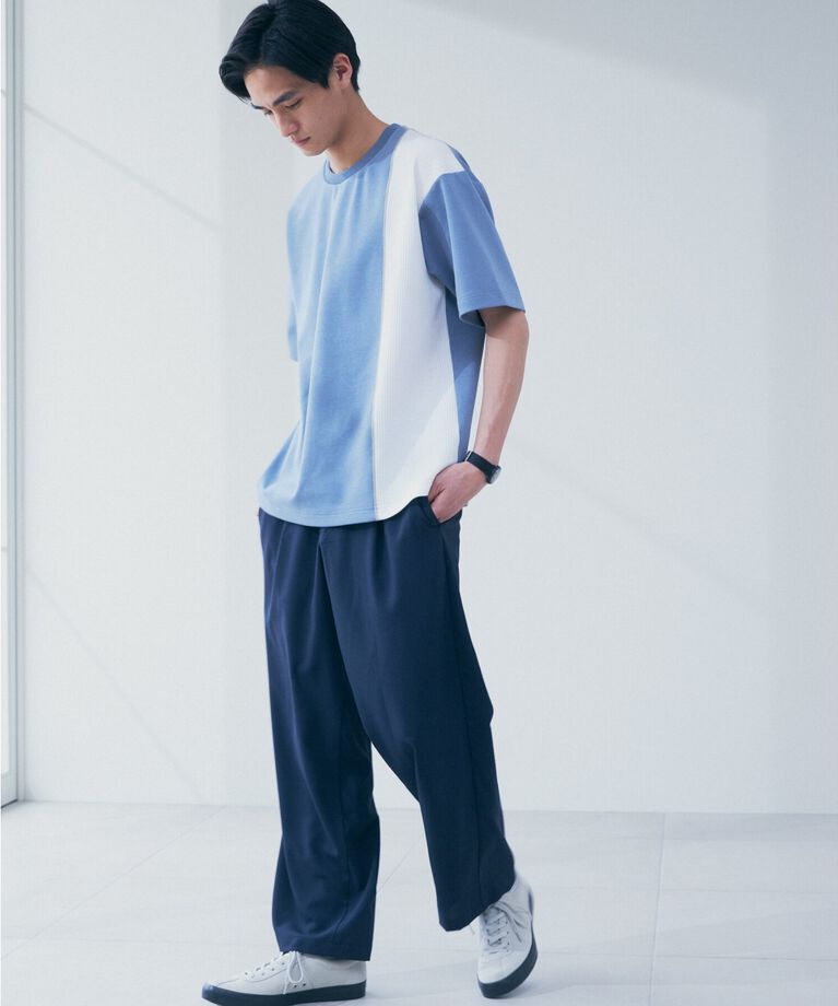 THE SHOP TK「【吸水速乾/UVカット/接触冷感】テクリーノワイドイージーパンツ」|その他|