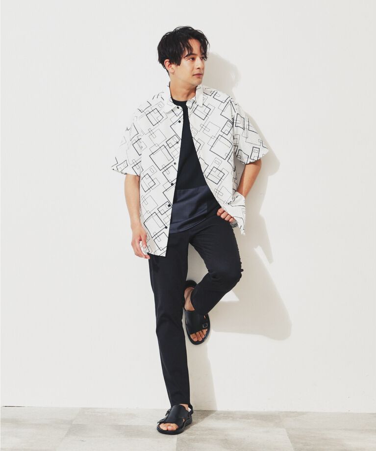 THE SHOP TK「シアサッカーメッシュシャツ」|シャツ・ブラウス|