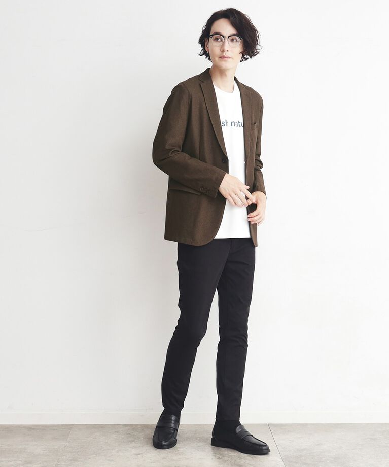THE SHOP TK「【ヒルナンデス！で紹介】【速乾／通気性◎／セットアップ可】シャリルジャージジャケット」|テーラードジャケット|