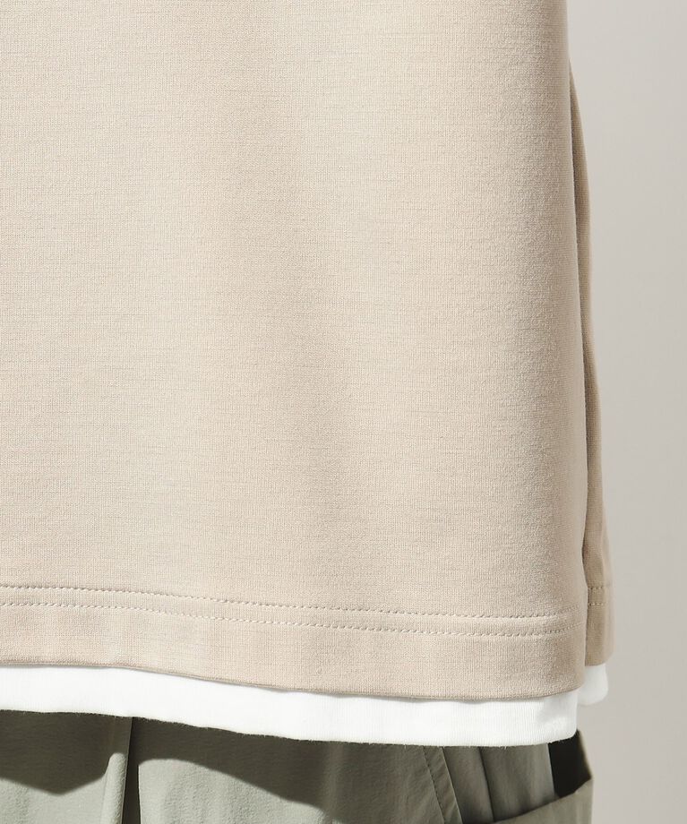 THE SHOP TK「【接触冷感】ポンチフェイクレイヤードTシャツ」|Tシャツ・カットソー|
