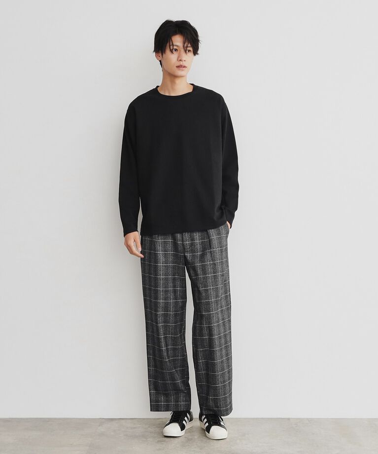 THE SHOP TK「サカリバクルーネック長袖Tシャツ」|Tシャツ・カットソー|