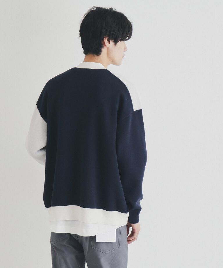 THE SHOP TK「パネルジャカードニットカーディガン」|カーディガン|