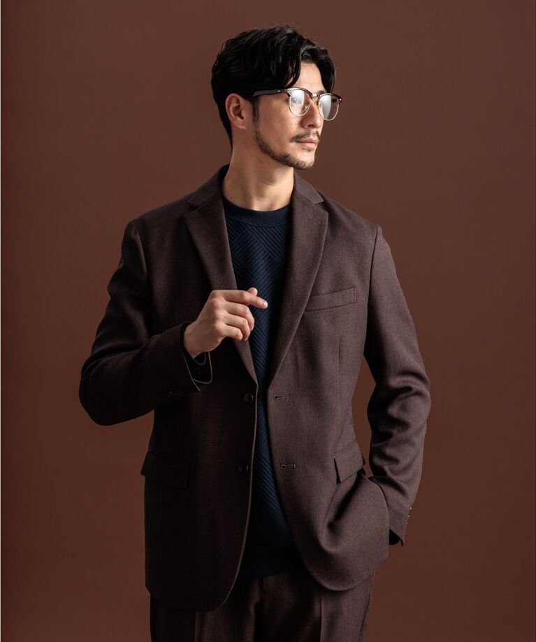 THE SHOP TK「バーズアイジャケット【セットアップ可/ビジネス対応】」|テーラードジャケット|