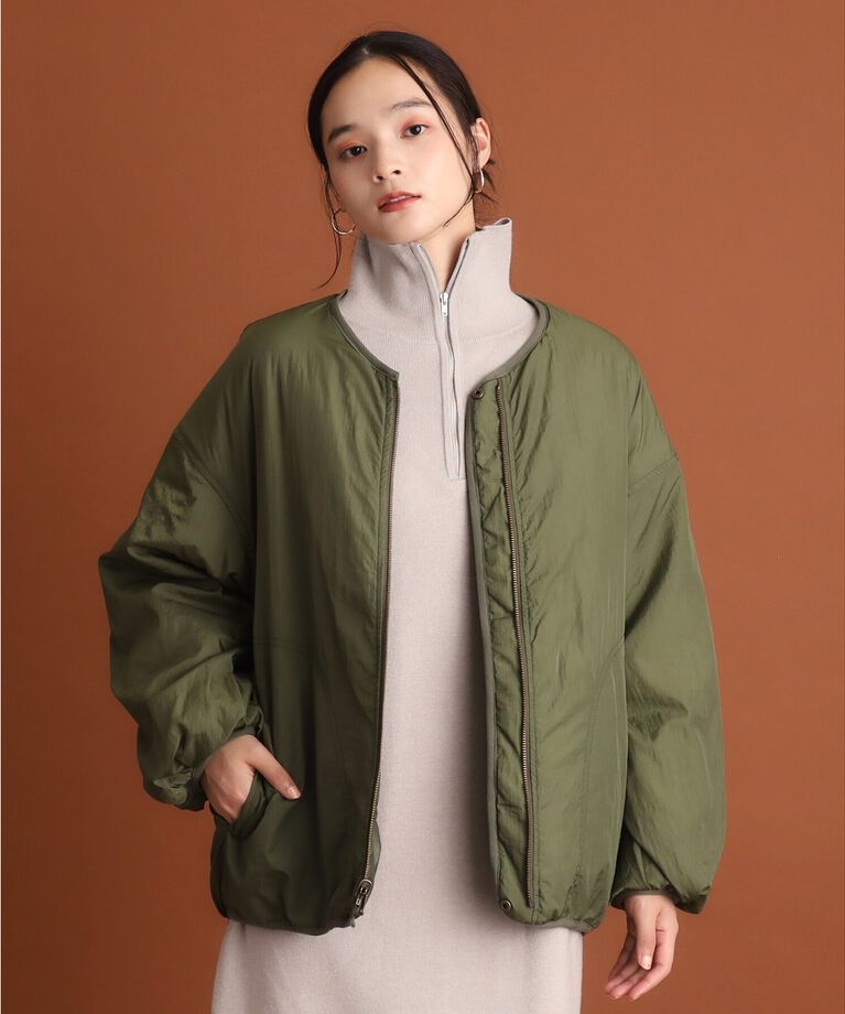 THE SHOP TK「【蓄熱保温】リバーシブルキルトブルゾン」|ブルゾン・スタジャン|