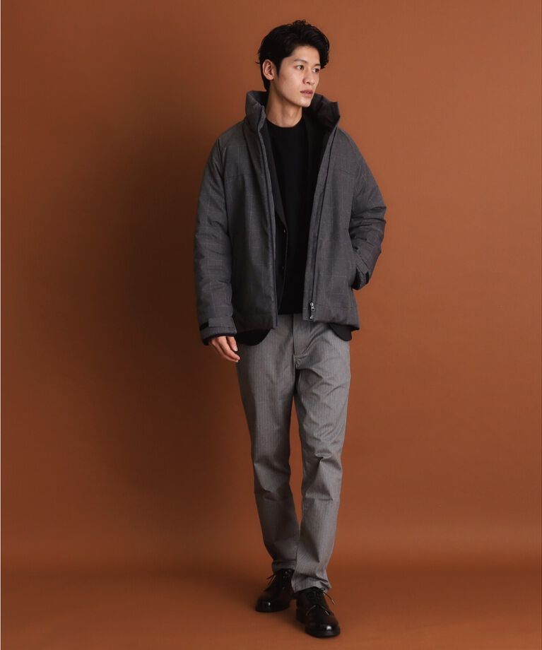 THE SHOP TK「SORONA中綿フードブルゾン 蓄熱／保温／洗える／防風／撥水／ビジネス対応可」|ダウン|