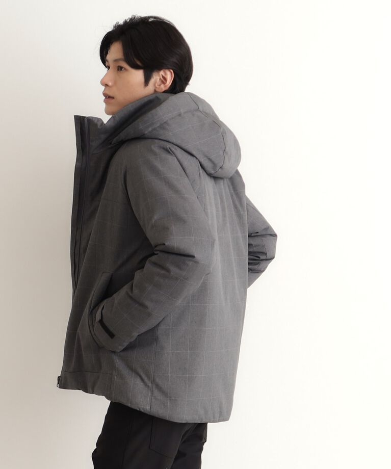 THE SHOP TK「SORONA中綿フードブルゾン 蓄熱／保温／洗える／防風／撥水／ビジネス対応可」|ダウン|