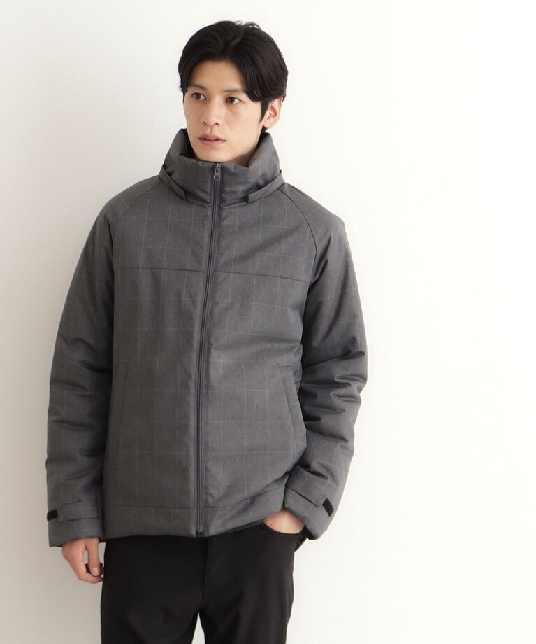 THE SHOP TK「SORONA中綿フードブルゾン 蓄熱／保温／洗える／防風／撥水／ビジネス対応可」|ダウン|