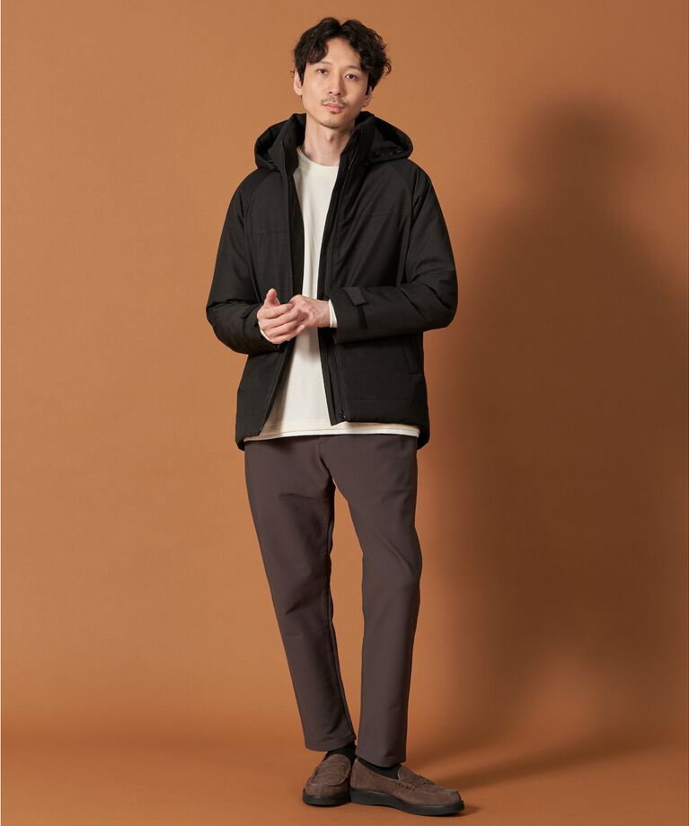 THE SHOP TK「SORONA中綿フードブルゾン 蓄熱／保温／洗える／防風／撥水／ビジネス対応可」|ダウン|